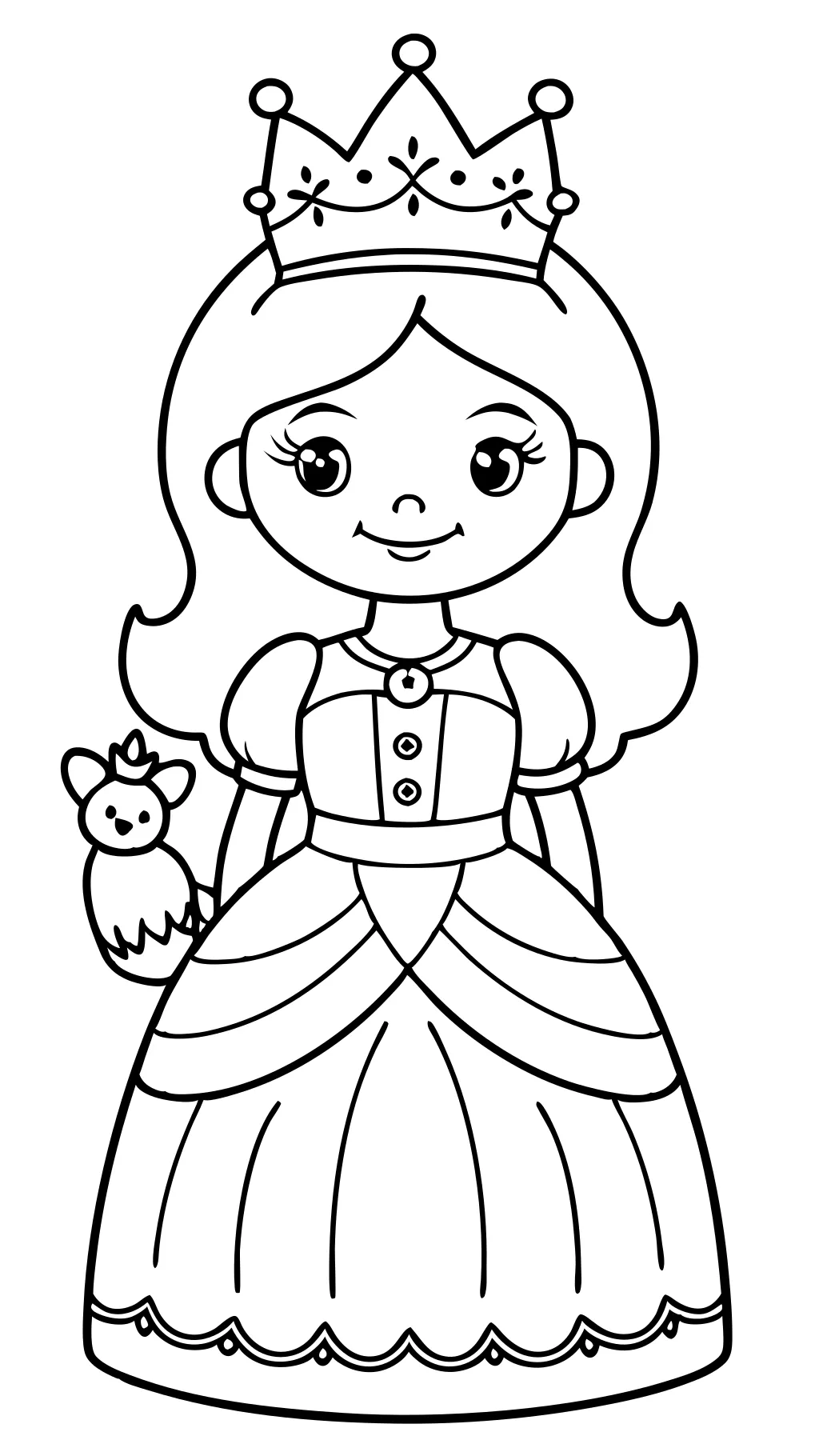 Pages de coloriages de princesse